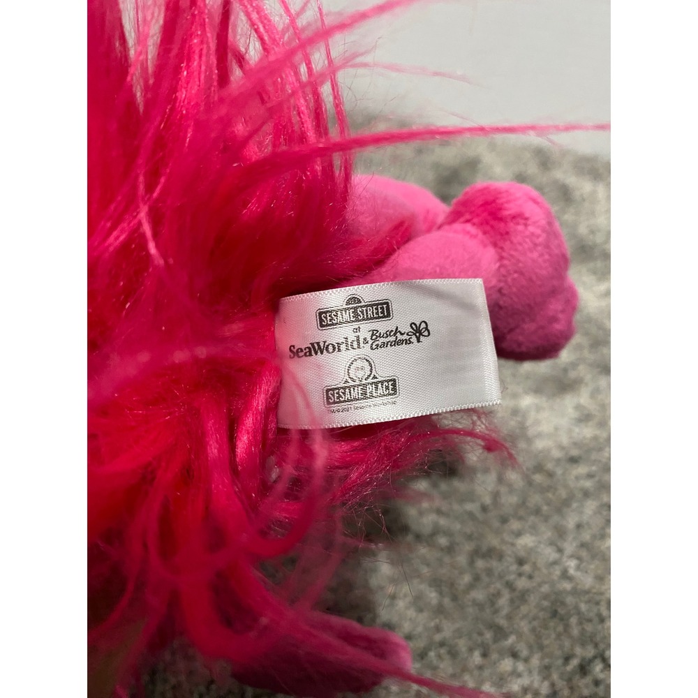 Plush Sesame Street Gonger Pink Excellent Chef Hat Apron SeaWorld - Picture 3 of 4